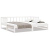 Lit de jour et lit gigogne sans matelas 90x190 cm bois massif 