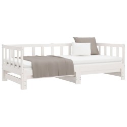 Lit de jour et lit gigogne sans matelas 90x190 cm bois massif 