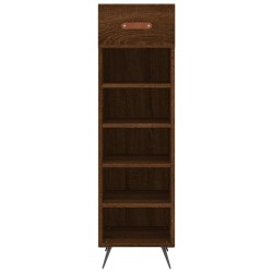 Meuble à chaussures chêne marron 30x35x105 cm bois d'ingénierie 