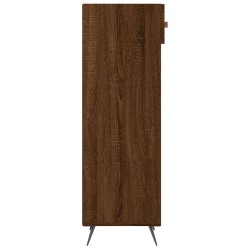 Meuble à chaussures chêne marron 30x35x105 cm bois d'ingénierie 