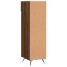Meuble à chaussures chêne marron 30x35x105 cm bois d'ingénierie 