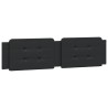 Coussin de tête de lit noir 200 cm similicuir 