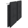 Coussin de tête de lit noir 200 cm similicuir 
