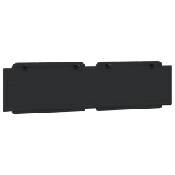 Coussin de tête de lit noir 200 cm similicuir 