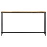 Table console 140 x 35 x 76 cm Bois de manguier massif brut 