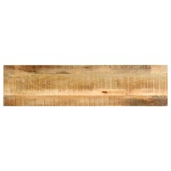 Table console 140 x 35 x 76 cm Bois de manguier massif brut 