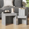 Tables gigognes 3 pcs Sonoma gris Bois d'ingénierie 