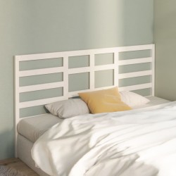 Tête de lit Blanc 186x4x104 cm Bois massif de pin 