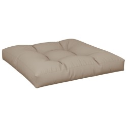 Coussins de palette lot de 2 taupe tissu 