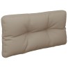 Coussins de palette lot de 2 taupe tissu 