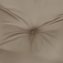Coussins de palette lot de 2 taupe tissu 