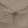 Coussins de palette lot de 2 taupe tissu 