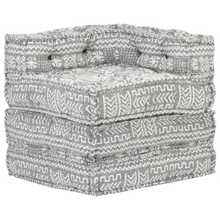 Pouf modulaire Gris clair Tissu 