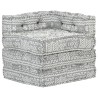 Pouf modulaire Gris clair Tissu 