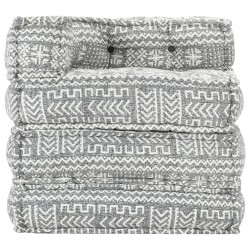 Pouf modulaire Gris clair Tissu 