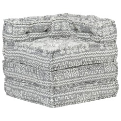 Pouf modulaire Gris clair Tissu 
