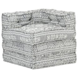 Pouf modulaire Gris clair Tissu 