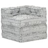Pouf modulaire Gris clair Tissu 