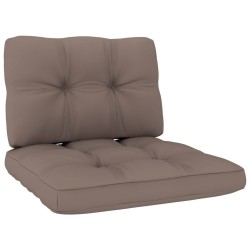 Chaise de jardin avec coussins taupe Bois de pin imprégné 