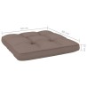 Chaise de jardin avec coussins taupe Bois de pin imprégné 