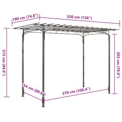 Voûte de jardin de décoration pour rosiers  