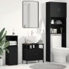 Armoire lavabo de salle de bain chêne noir 60x30x60 cm 