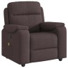 Fauteuil de massage inclinable Marron foncé Tissu 