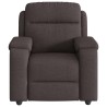 Fauteuil de massage inclinable Marron foncé Tissu 