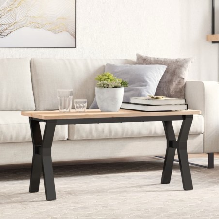 Pieds de table basse cadre en Y 90x30x43 cm acier 