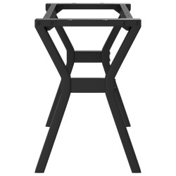 Pieds de table basse cadre en Y 90x30x43 cm acier 