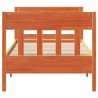 Cadre de lit sans matelas cire marron 75x190 cm bois pin massif 