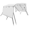 Toit bimini à 3 arceaux parois latérales 183x(185-198)x137 cm 
