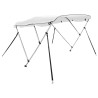 Toit bimini à 3 arceaux parois latérales 183x(185-198)x137 cm 