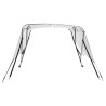 Toit bimini à 3 arceaux parois latérales 183x(185-198)x137 cm 