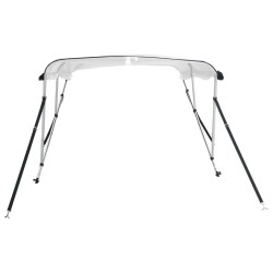 Toit bimini à 3 arceaux parois latérales 183x(185-198)x137 cm 
