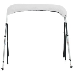 Toit bimini à 3 arceaux parois latérales 183x(185-198)x137 cm 