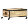 Table basse 70x50x33 cm Bois de manguier massif 