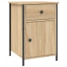Table de chevet chêne sonoma 40x42x60 cm bois d'ingénierie 
