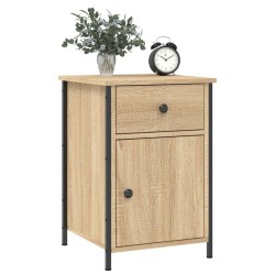 Table de chevet chêne sonoma 40x42x60 cm bois d'ingénierie 