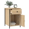 Table de chevet chêne sonoma 40x42x60 cm bois d'ingénierie 