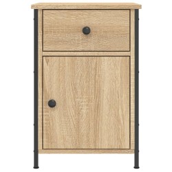 Table de chevet chêne sonoma 40x42x60 cm bois d'ingénierie 