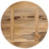 Dessus de table Ø 50x3,8 cm rond bois massif de manguier brut 