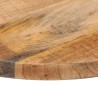 Dessus de table Ø 50x3,8 cm rond bois massif de manguier brut 