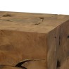 Table basse 50x50x35 cm Teck véritable Marron 