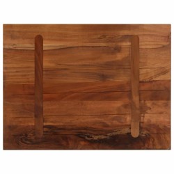 Dessus de table 70x50x2,5 cm rectangulaire bois massif récupéré 