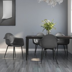 Chaises à manger lot de 4 gris PP 