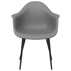 Chaises à manger lot de 4 gris PP 
