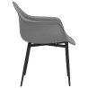 Chaises à manger lot de 4 gris PP 