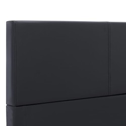 Cadre de lit sans matelas noir similicuir 120x200 cm 