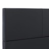 Cadre de lit sans matelas noir similicuir 120x200 cm 